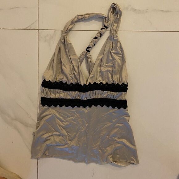 [black halo] slinky Racer back top. #9 - Picture 1 of 6